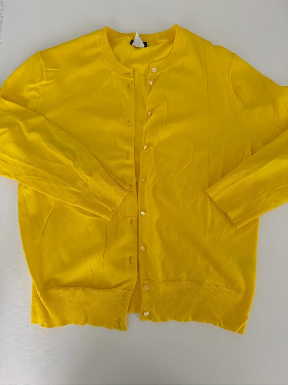 J. Crew Sunny Yellow “the Jackie” Button-Up Cardigan - Picture 2 of 5